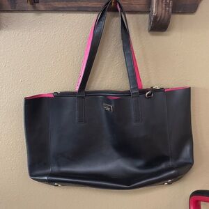 Kate Spade Black Tote with Pink Lining
